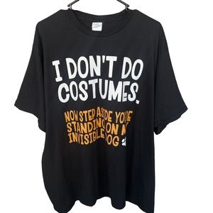 Halloween Shirt Adult 2X XXL Black Graphic Print Short Sleeve Funny Novelty‎